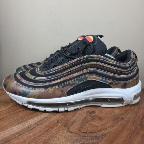 Nike Air max 97 Country Camo Germany Mens Green Camo Size 11 Shoes AJ2614-204 - Picture 2 of 10